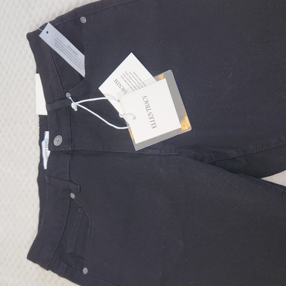 ELLEN TRACY WOMENS JEANS FLUID BLACK DENIM SIZE 10 NEW WITH TAGS - Picture 4 of 13